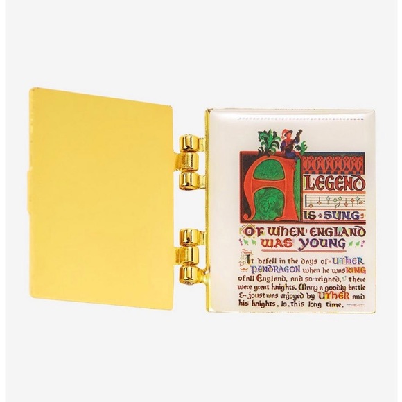 New with tag Disney Loungefly Sword In The Stone Hinged Story Book Enamel Pin - Picture 6 of 7